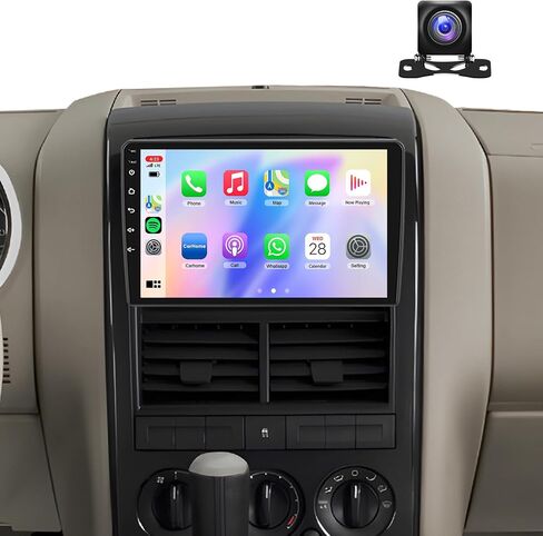 8Core4+64g Stereo لـ Ford Explorer 2005-2010 Wireless Carplay/Android Auto Android Radio مع شاشة IPS Touch Touch ، BT5.1 ، DSP HI-RES ، GPS ، SWC ، كاميرا احتياطية لراديو Ford Explorer in Saudi Arabia