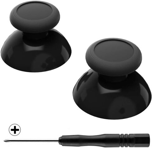 eXtremeRate Black Replacement 3D Joystick Thumbsticks, Analog Thumb Sticks with Cross Screwdriver for Nintendo Switch Pro Controller in Saudi Arabia