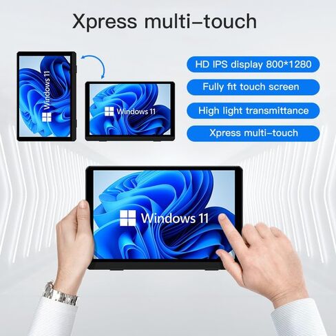 S7 ANB09 MINI PC N200 POTALTOR ، 16GB LPDDR5 RAM ، 0GB M.2 SSD ، Win 11 Pro مع شاشة تعمل باللمس HD 7 بوصة ، USB 3.2 ، HDMI 2.1 ، WiFi 6 ، BT 5.2 ، كمبيوتر سطح المكتب المدمج (N200 ، 16G+0) in Saudi Arabia