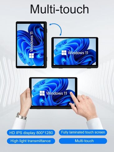 S7 ANB09 MINI PC N200 POTALTOR ، 16GB LPDDR5 RAM ، 0GB M.2 SSD ، Win 11 Pro مع شاشة تعمل باللمس HD 7 بوصة ، USB 3.2 ، HDMI 2.1 ، WiFi 6 ، BT 5.2 ، كمبيوتر سطح المكتب المدمج (N200 ، 16G+0) in Saudi Arabia