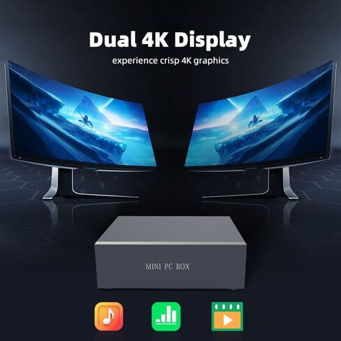Yanke Mini PC Windows 11 ، Intel N5095 Mini Computers (Turbo 2.9Ghz) ، 8GB RAM 256GB SSD MICRO COMPUTERS ، 4K HDMI عرض مزدوج ، التعليم/الأعمال/المنزل/المكتب/الصناعي (16+512) in Saudi Arabia