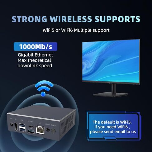 Yanke Mini PC Windows 11 ، Intel N5095 Mini Computers (Turbo 2.9Ghz) ، 8GB RAM 256GB SSD MICRO COMPUTERS ، 4K HDMI عرض مزدوج ، التعليم/الأعمال/المنزل/المكتب/الصناعي (16+512) in Saudi Arabia