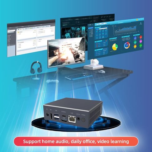 Yanke Mini PC Windows 11 ، Intel N5095 Mini Computers (Turbo 2.9Ghz) ، 8GB RAM 256GB SSD MICRO COMPUTERS ، 4K HDMI عرض مزدوج ، التعليم/الأعمال/المنزل/المكتب/الصناعي (16+512) in Saudi Arabia