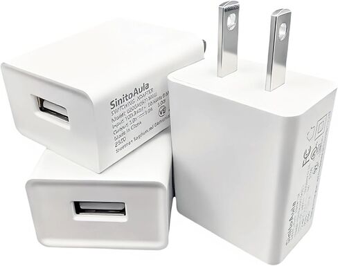 كتلة شاحن الجدار USB المدرجة في UL (5W ، أبيض ، 3pcs) ، محول الطاقة 5V 1A للمنفذ ، سد للهواتف المحمولة ، الأجهزة اللوحية ، سماعات الأذن ، البنوك الكهربائية ، والأقاماض الذكية ، والألعاب ، والمزيد من الأدوات الإلكترونية in Kuwait