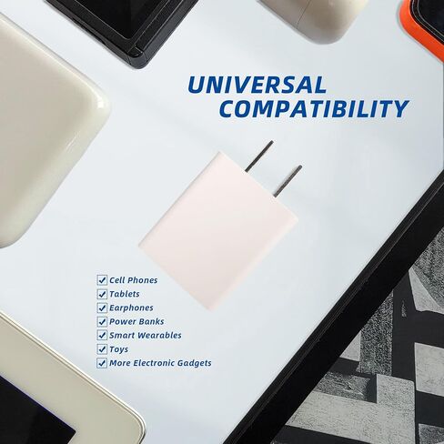 كتلة شاحن الجدار USB المدرجة في UL (5W ، أبيض ، 3pcs) ، محول الطاقة 5V 1A للمنفذ ، سد للهواتف المحمولة ، الأجهزة اللوحية ، سماعات الأذن ، البنوك الكهربائية ، والأقاماض الذكية ، والألعاب ، والمزيد من الأدوات الإلكترونية in Kuwait