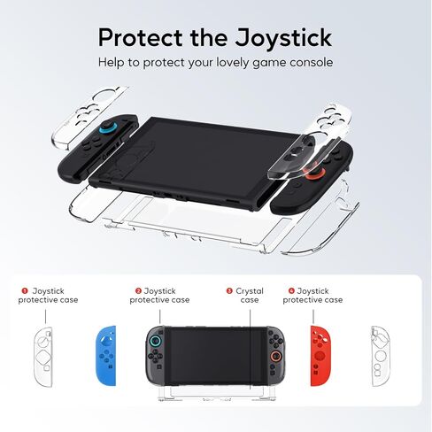 jcmo حمل الملحقات لحالة Nintendo Switch 2 Console 2025 ، 23 في 1 مجموعة هدايا مع حقيبة حمل ، غلاف واقية ، واقي الشاشة ، قبضة الرعب والمزيد ، للسفر والتخزين ، الأسود in Saudi Arabia