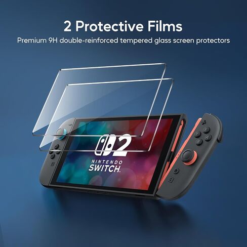 jcmo حمل الملحقات لحالة Nintendo Switch 2 Console 2025 ، 23 في 1 مجموعة هدايا مع حقيبة حمل ، غلاف واقية ، واقي الشاشة ، قبضة الرعب والمزيد ، للسفر والتخزين ، الأسود in Saudi Arabia