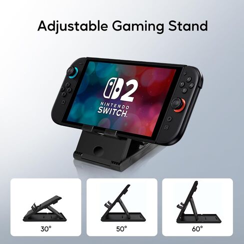 jcmo حمل الملحقات لحالة Nintendo Switch 2 Console 2025 ، 23 في 1 مجموعة هدايا مع حقيبة حمل ، غلاف واقية ، واقي الشاشة ، قبضة الرعب والمزيد ، للسفر والتخزين ، الأسود in Saudi Arabia