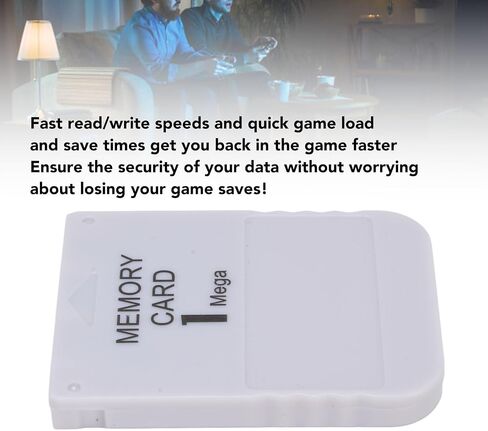 بطاقة ذاكرة POMOMEA Game Console 1MB لـ PS1 عالية السرعة لعبة 1 ميجا ، وحدة التحكم في ألعاب الفيديو ، لبطاقة الذاكرة البديلة لنظام الألعاب (2 قطعة) in Kuwait