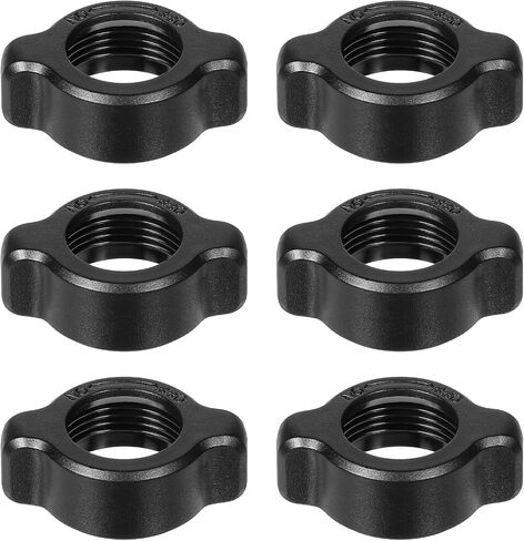 6 PCS Tightening Nut for Replacement Car Mount Screw-On, Car Phone Mount Replacement Parts Tightening Nut for 17mm Ball-Joint Fixed Adapter Head Bracket Holder Ring for DVR Camcorder Wireless Charger in Saudi Arabia