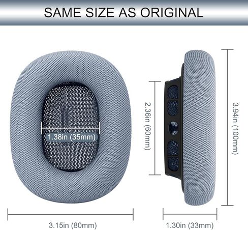 Gevo ترقية وسائد الأذن بديلة أذن لـ 2024 Apple Airpods New Aprods Max Headons ، و Protin Leather Ear Cover مع رغوة الذاكرة والمغناطيس للهواء الطازج (الأرجواني) in Kuwait