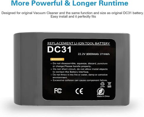 POWTREE Upgraded OEM DC31 22.2V Replacement Battery for Dyson Type A DC30 DC31 DC34 DC35 DC44 DC45 Animal 917083-01 Handheld Cordless Vacuum (Not Fit All Type B, DC31 DC35 DC44 MK2) in Saudi Arabia