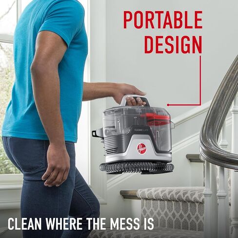 Hoover CleanSlate Plus Carpet & Upholstery Spot Cleaner, Stain Remover, Portable, FH14050, White in Kuwait