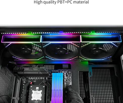 Thermalright TL-M12Q X3 Case Fan-120mm Quiet,PWM Function,Infinity Mirror ARGB Lighting Effects,Wireless Splicing Building Block CPU Fan,New Power Chip Module Simplifies Wiring Management,3-Packs in Saudi Arabia