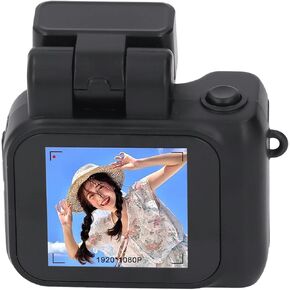 Yunir Mini Camera Keychain 1080P Video Recorder,1.44" HD Display,Long Battery Life,Vintage Compact Micro Cameras,Ultra Portable Tiny Camcorder with Flash (64G Small Memory Card) in Kuwait
