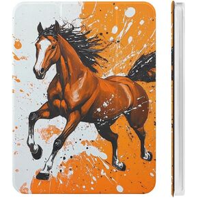 Galloping Horse Case with Pen Holder Slim Lightweight Trifold Stand Compatible with iPad mini 4/5/6 Mini4/5（7.9in） in Kuwait