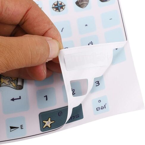 ملصقات لوحة المفاتيح لمفاتيح 84-108 ، ملصقات Keycap Cartoon Sea Cartoon PVC ، متوافقة مع معظم لوحات المفاتيح الميكانيكية ، الانتهاء in Kuwait
