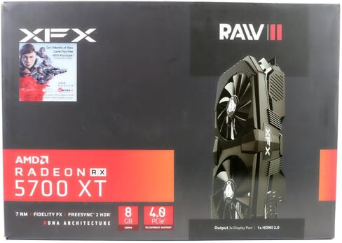 XFX Rx 5700 XT Raw II 8GB GDDR6 1905MHz 3xDP HDMI PCI Express 4.0 Graphics Card Rx-57XT8OFF6 (Renewed) in Saudi Arabia