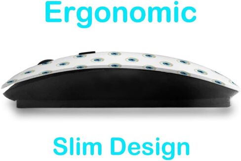 2.4GHz USB Wireless Mouse, Eye Ball Pattern, Ergonomic Slim Computer Mice for Kids in Saudi Arabia