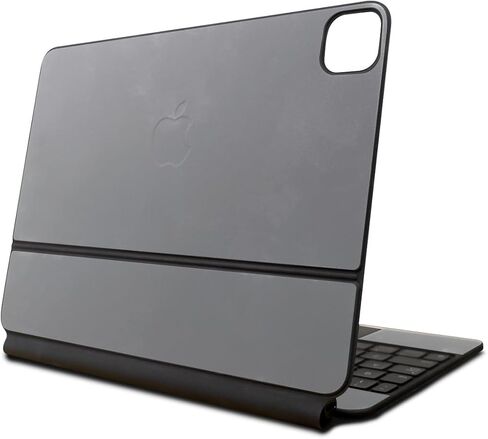 تتوافق البشرة مع لوحة مفاتيح Apple Magic لـ iPad Air 11 بوصة (M2) 2024 - Solid Gray - Premium 3M Vinyl Protction Wrap Cover - من السهل تطبيق | مصنوع في الولايات المتحدة الأمريكية من قبل Mayyskins in Saudi Arabia
