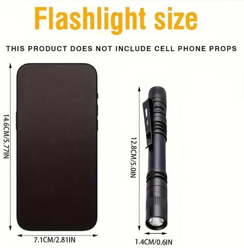 1pcs UV Blacklight Flashlight Mini Blacklight مصباح يدوي ضوء للكشف عن تسرب الماء ، بول الحيوانات الأليفة ، تفتيش الفنادق ، البقع الجافة والأصباغ in Saudi Arabia