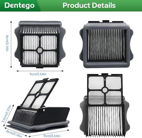 Dentego Replacement Parts iFloor 3 and iFloor One S3 Cordless Wet Dry Vacuum Cleaner,2 Pack Brush Rollers + 4 Pack Vacuum Filters in Kuwait