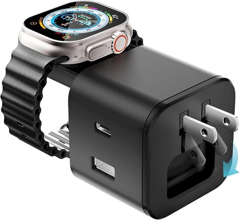 3 في 1 شاحن IWatch ، Multiport PD Fast Charger Block Brick Cube ، محول طاقة USB C لـ iPhone 12/13/14/10/16/PRO MAX ، XS/XR/X ، iPad Pro ، Samsung Galaxy & More in Saudi Arabia