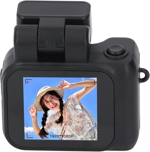 yunir mini camera keychain recorder 1080p video recorder ، 1.44 "شاشة عالية الدقة ، عمر بطارية طويل ، كاميرات صغيرة صغيرة مضغوطة ، كاميرات صغيرة محمولة للغاية مع فلاش (بطاقة ذاكرة صغيرة 64 جرام) in Kuwait