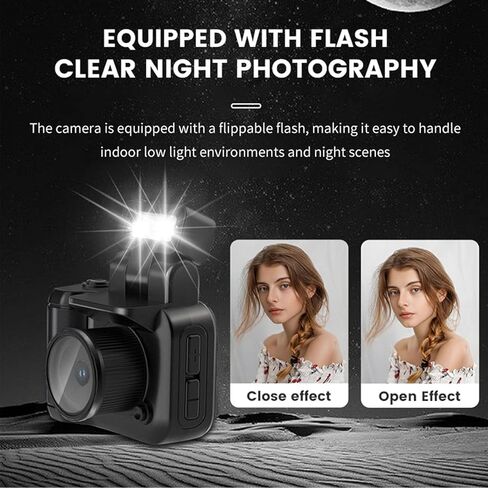 yunir mini camera keychain recorder 1080p video recorder ، 1.44 "شاشة عالية الدقة ، عمر بطارية طويل ، كاميرات صغيرة صغيرة مضغوطة ، كاميرات صغيرة محمولة للغاية مع فلاش (بطاقة ذاكرة صغيرة 64 جرام) in Kuwait