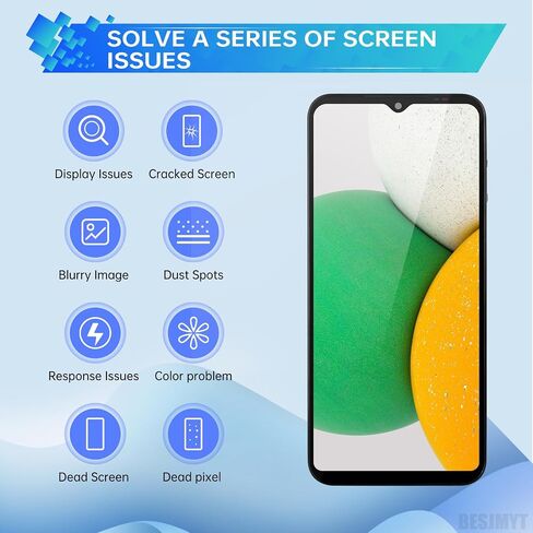 لاستبدال شاشة Samsung Galaxy A03 Core مع إطار LCD Display Discitizer Full Assembly Fix Glass مع أدوات الإصلاح مجموعة SM-A032F (A032F/DS A032M/DS) in Kuwait