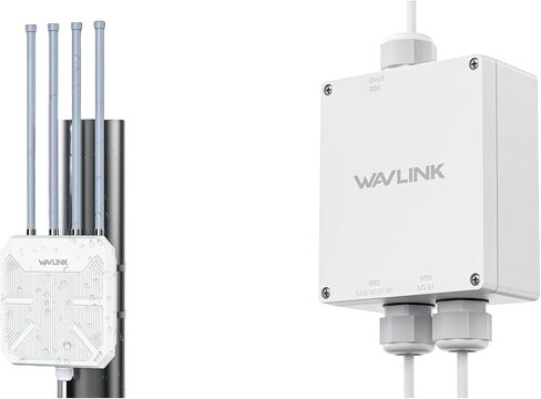 Wavlink wifi 6 مكرر في الهواء الطلق مع صندوق حماية بو in Saudi Arabia