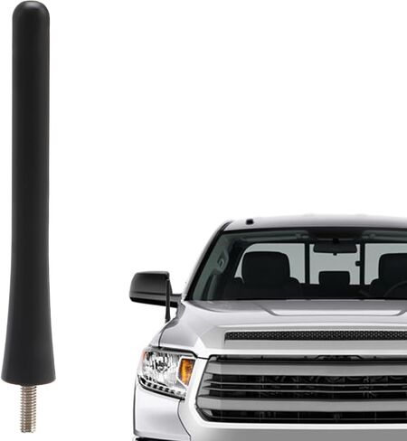 هوائي قصير متوافق مع Toyota Tundra Tacoma Sienna FJ Cruiser 4runner ، ملف النحاس الداخلي لاستقبال محسّن ، دليل على غسل السيارات ، هوائي مطاطي 4 بوصات in Kuwait