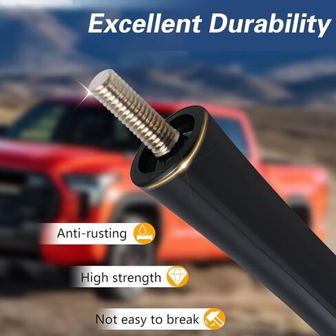 هوائي قصير متوافق مع Toyota Tundra Tacoma Sienna FJ Cruiser 4runner ، ملف النحاس الداخلي لاستقبال محسّن ، دليل على غسل السيارات ، هوائي مطاطي 4 بوصات in Kuwait