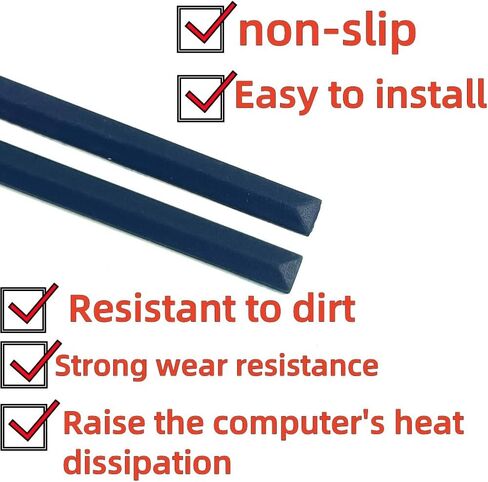 Laptop Bottom Cover Rubber Feet Strips Replacement for HP Spectre x360 13-AP X36 Bottom Cover Rubber Non-Slip Bumper Feet Strips Dark Blue (2PCS) in Saudi Arabia