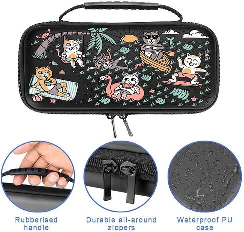 CATS CATS مضحك لـ Nintendo Switch Cute COOL GROOVY SWITCH OLED CASE COSOLE GAMES CASE SUMPLE in Saudi Arabia