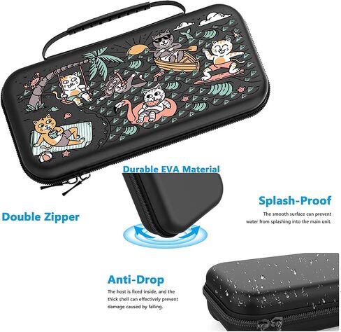 CATS CATS مضحك لـ Nintendo Switch Cute COOL GROOVY SWITCH OLED CASE COSOLE GAMES CASE SUMPLE in Saudi Arabia