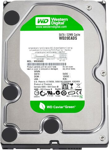 Western Digital Caviar Green 2 TB SATA II 32 MB Cache Bulk/OEM Internal Desktop Hard Drive - WD20EADS in Saudi Arabia