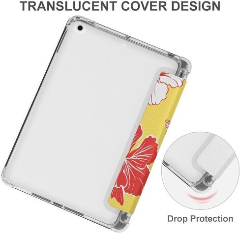 علبة زهور الكركديه مع حامل القلم رفيع الوزن ثلاثي الأوزان متوافق مع iPad mini 4/5/6 mini4/5 （7.9in） in Saudi Arabia