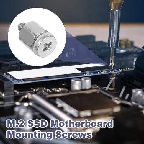 19 PCS M.2 SSD Sutcs Kit ، موافقات ومسامير للوحة الأم ، M.2 SSD مجموعة المسمار التثبيت المستخدمة لإصلاح الكمبيوتر المحمول وأجهزة الكمبيوتر مروحة المسمار CASE in Kuwait