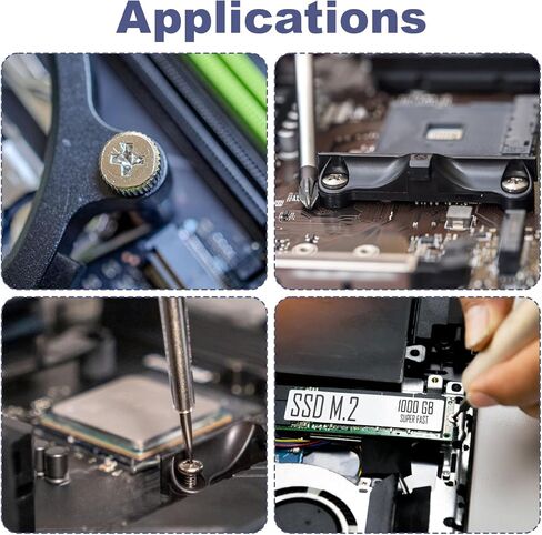 19 PCS M.2 SSD Sutcs Kit ، موافقات ومسامير للوحة الأم ، M.2 SSD مجموعة المسمار التثبيت المستخدمة لإصلاح الكمبيوتر المحمول وأجهزة الكمبيوتر مروحة المسمار CASE in Kuwait