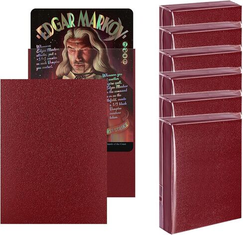 600CT MTG Card Sleeves, Katomula Clear Front Textured Back Card Sleeve Deck Card Protectors, Standard Size Card Sleeves for Sports Cards, Game Card in Kuwait
