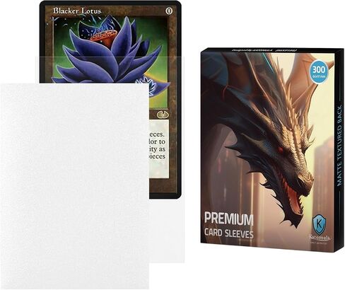 600CT MTG Card Sleeves, Katomula Clear Front Textured Back Card Sleeve Deck Card Protectors, Standard Size Card Sleeves for Sports Cards, Game Card in Saudi Arabia