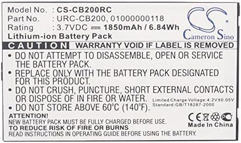 Cameron Sino Battery for Sonos CB200, CB200WR1, Controller 200, Controller CB200, Controller CR200, CR200 PN:Sonos 01000000118, URC-CB200 1850mAh in Saudi Arabia