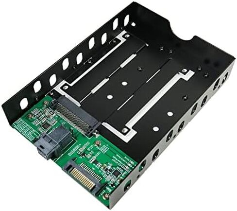 Mini SAS HD PCIe Gen3 to U.2 SSD Adapter with 3.5 Inch Enclosure - Mini-SAS HD Cable in Saudi Arabia