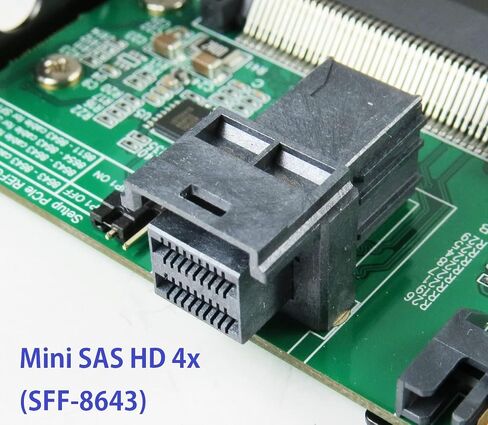 Mini SAS HD PCIe Gen3 to U.2 SSD Adapter with 3.5 Inch Enclosure - Mini-SAS HD Cable in Saudi Arabia