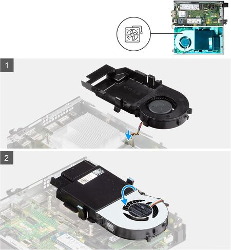 5V 35W CPU CONDING FAN Blower FXTCG WYT09 استبدال Dell Optiplex 7000 5000 3000 7010 MFF Micro سطح المكتب in Saudi Arabia