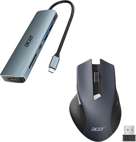 Acer 7 in 1 USB C Hub حزمة مع الماوس اللاسلكي in Kuwait
