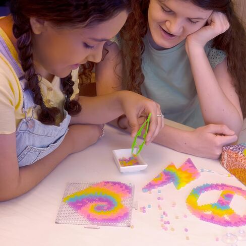 مجموعة أدوات صنع الخرز على شكل فراشة من Perler DIY، متعددة الألوان 2508 قطعة، صغيرة، 15 بوصة × 8 بوصة in Kuwait