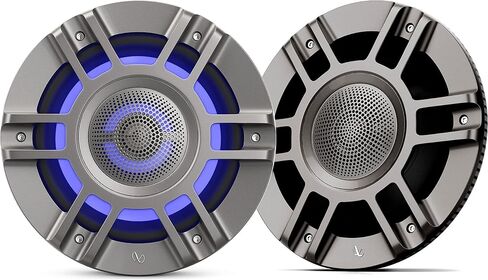 Infinity Mobile Kappa Marine 8 "3 Way Premium Marine Speaker RGB Lighting - Titanium Convertible Design/Component Mounting (متجدد) in Saudi Arabia