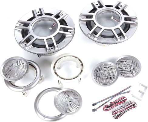 Infinity Mobile Kappa Marine 8 "3 Way Premium Marine Speaker RGB Lighting - Titanium Convertible Design/Component Mounting (متجدد) in Saudi Arabia